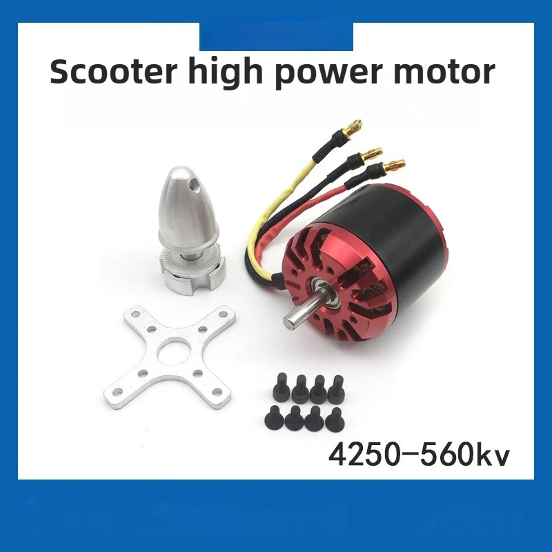 Moteur RC sans balais 4250 haute performance pour hélicoptère et avion, connecteurs et câbles