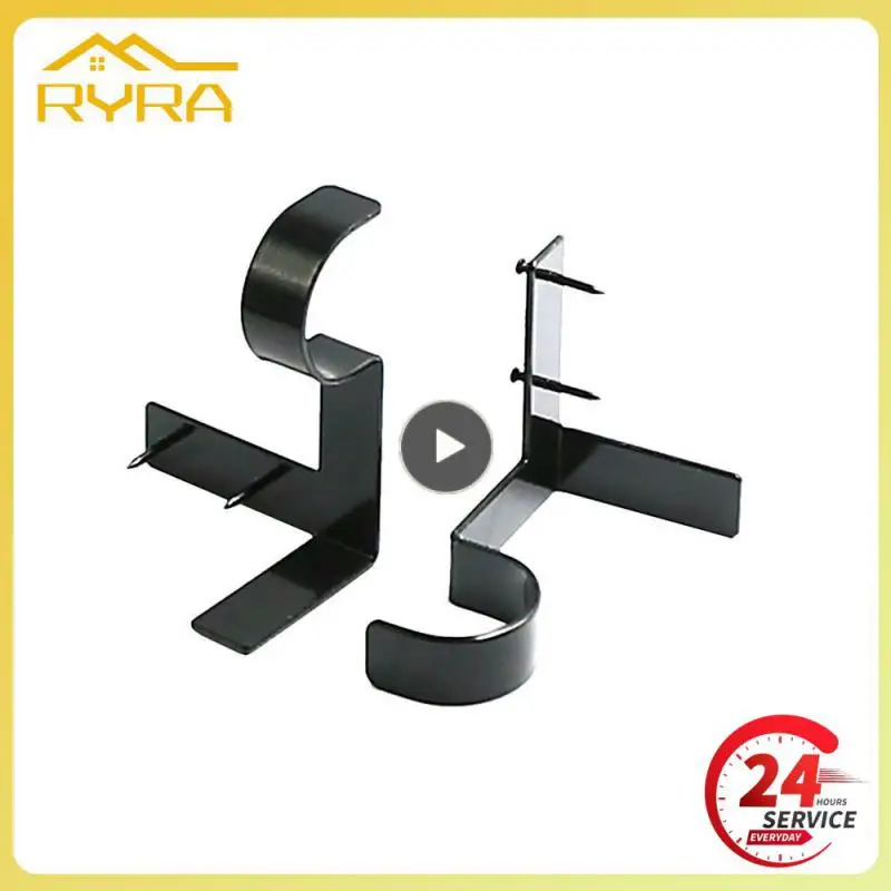 New Curtain Rod Bracket Hang Curtain Rod Holders Tap Right Into Window Frame Double Curtain Rod Bracket Hardware
