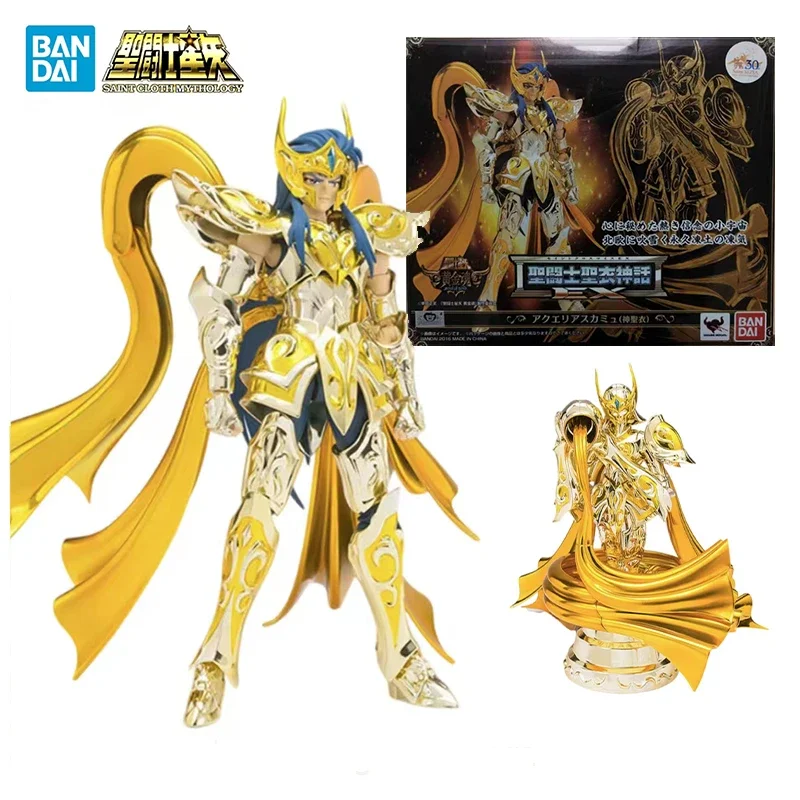 

Original BANDAI Saint Cloth Myth EX Aquarius Camus God Cloth Saint Seiya Soul Of Gold In Stock Anime Figures Model Toys