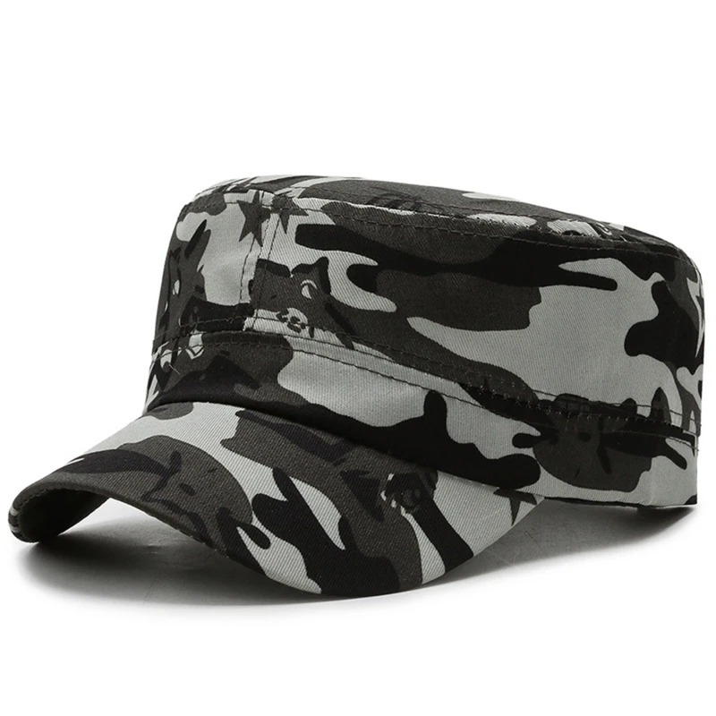 Camouflage Hats Flat Top Baseball Caps For Men Outdoor Sports