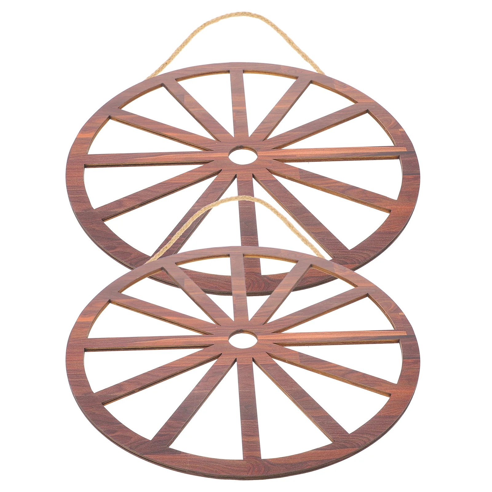 

Wagon Wheel Decor Wooden Wagon Wheel Wall Decor Vintage Ornament Decor for Bar Garage Living Room Crafts Decoration