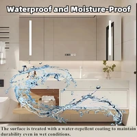 Bathroom Furniture Full Set Vanity With Sink Modern Bathroom Cabinet And LED Intelligent Defog Mirror Cabinet Set Large Storage 3