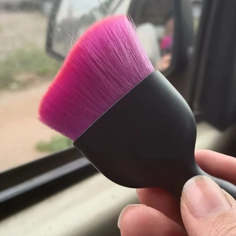 Car Vent Purple Cleaning Soft Brush Interior Detail Brush Crevice Cleaning Maintenance Dust Remover Car Beauty Tools