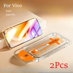 2 - Pack Easy Installation Full Cover Tempered Glass Screen Protector for 2 Pieces