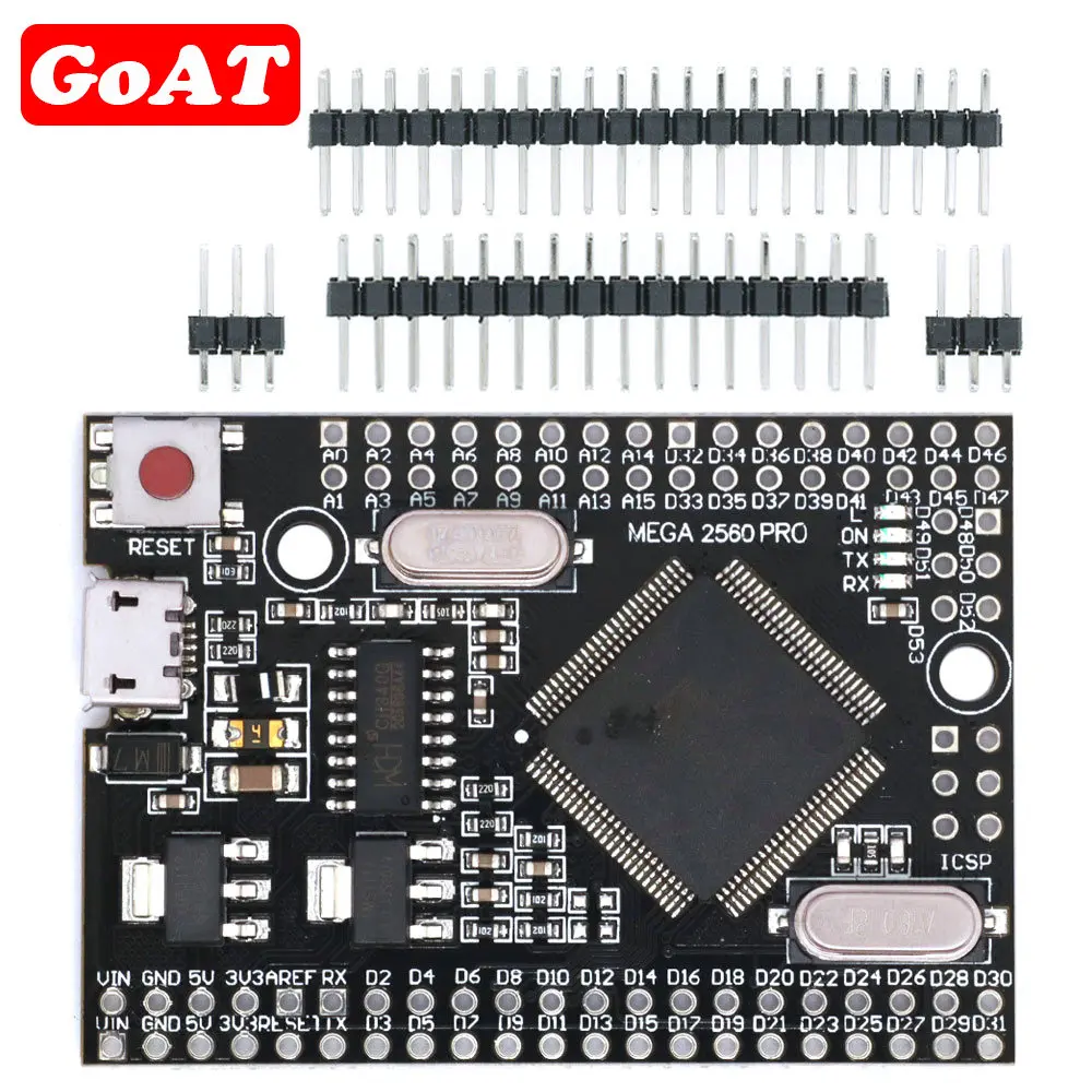 Mega 2560 Pro Mini 5V (Incorporato) Ch340G Atmega2560-16Au Con Pinheaders Maschio Compatibile Per Arduino Mega2560