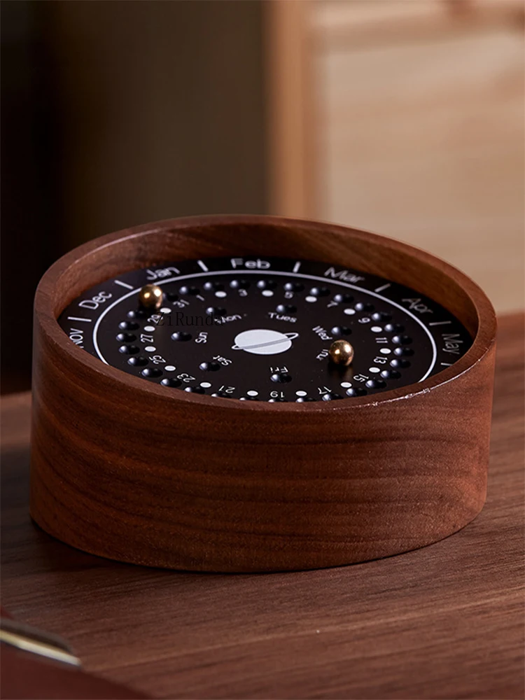 *Sundial perpetual calendar creative planetary calendar office tabletop ornament