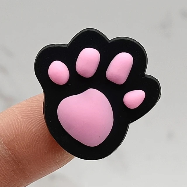 Cat Dog Paw PVC Shoe Buckle Accessories Funny DIY Colorful Animal Paws Shoes Decoration Jibz For Crocs Charms Kids Party Gift O