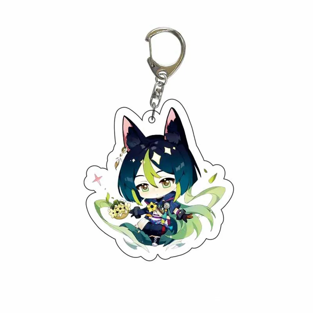 Anime Cartoon Figure Keychain Pendant – Game Impact Character Collection Badge