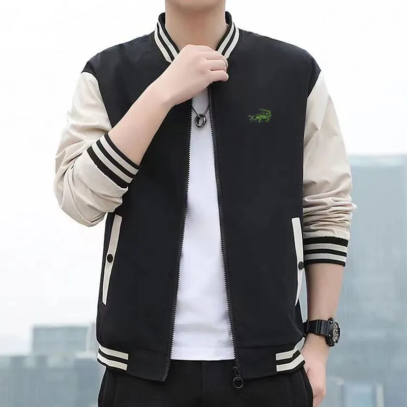 Spring and autumn new CARTELO embroidery men’s zipper light jacket pilot jacket fashion casual trench coat baseball uniform