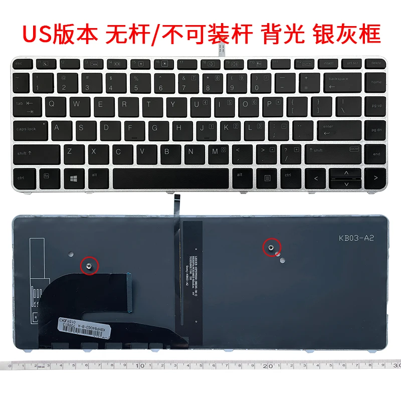 Tastiera Retroilluminata Inglese Usa Per Hp Elitebook 840 G3 745 G3 745 G4 840 G4 848 G4 836308-001 821177-00