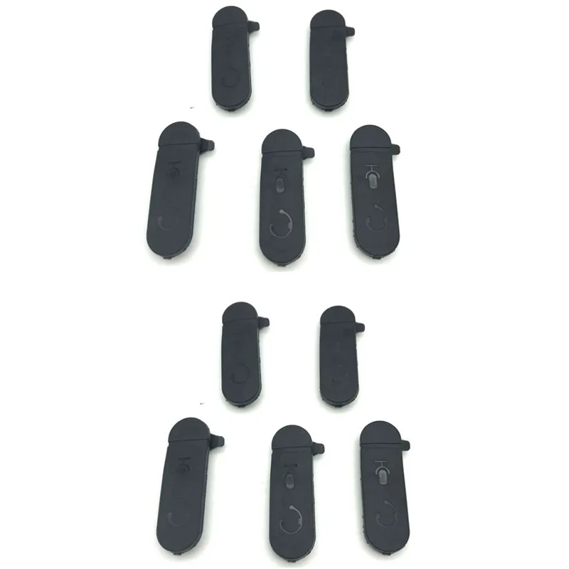 10PCS Headset Dust Side Cover Earphone Jack Cover for Motorola XiR P3688 CP200D DEP450 DP1400 Portable Radio Walkie Talkie 10pcs ptt button lock and ptt rubber key for motorola xir p3688 dep450 dp1400 etc radio walkie talkie repair kits