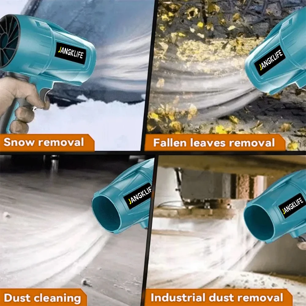 Gisam Brushless Electric Blower Turbo Jet Fan 200M/S Violent Air Gun Handheld Snow Leaf Dust Blowing Tool for Makita 18V Battery 2