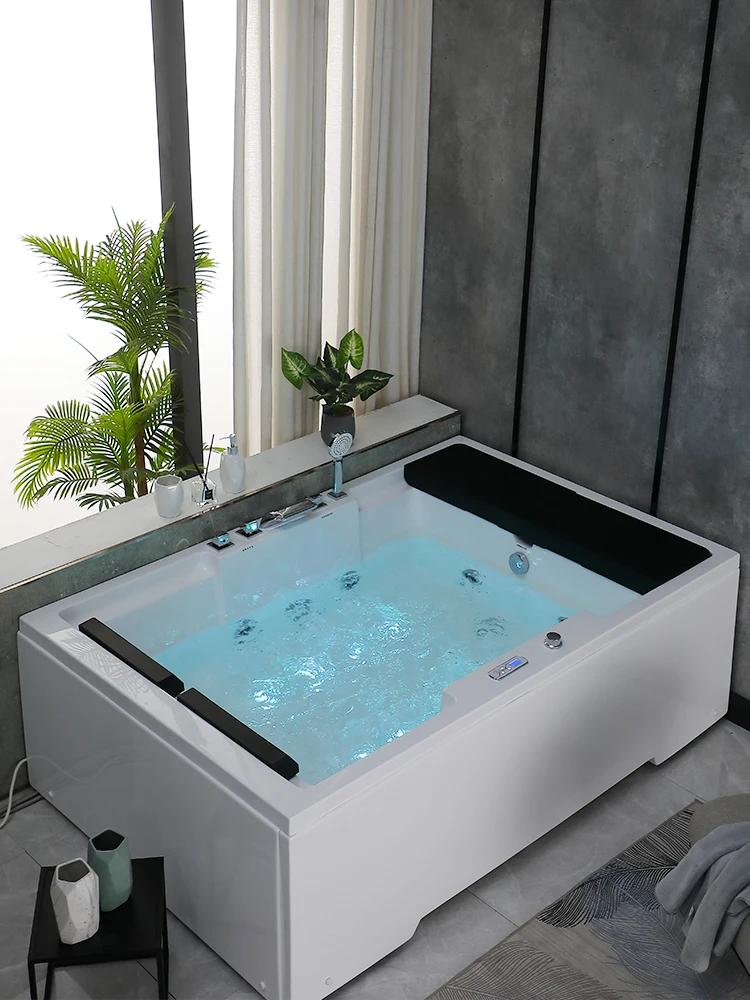 

Double bathtub, surfing massage bathtub, Japanese style couple, super large constant temperature heated bathtub