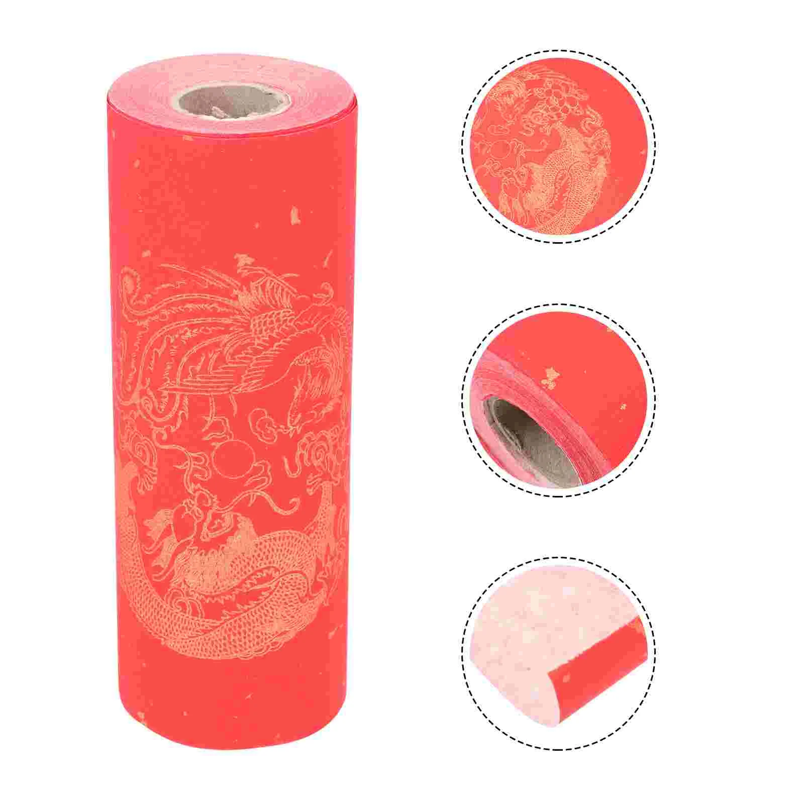 

Couplet Paper Red Xuan Decor Scroll Blank Rice Chinese Spring Festival Material