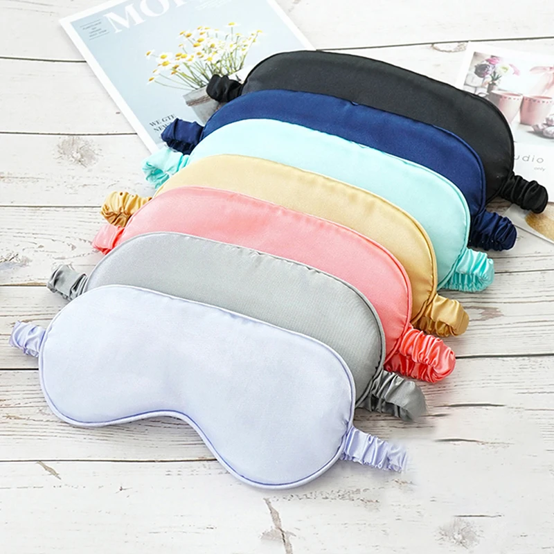 1/2Pcs Eye Mask For Sleeping Cover With Elastic Strap Effective Shading Blindfold For Women Men Travel Eyepatch Relax Eyeshade 2