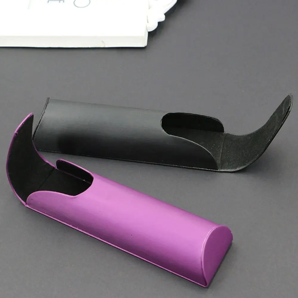Sleek Foldable PU Glasses Pouch - Stylish Portable Eyewear Organizer for Sunglasses and Reading Glasses