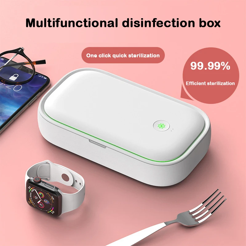 UTHAI UV 휴대폰 소독 상자, 무선 충전, 다기능 소독 상자, 살균 기계, SP48, 15W 