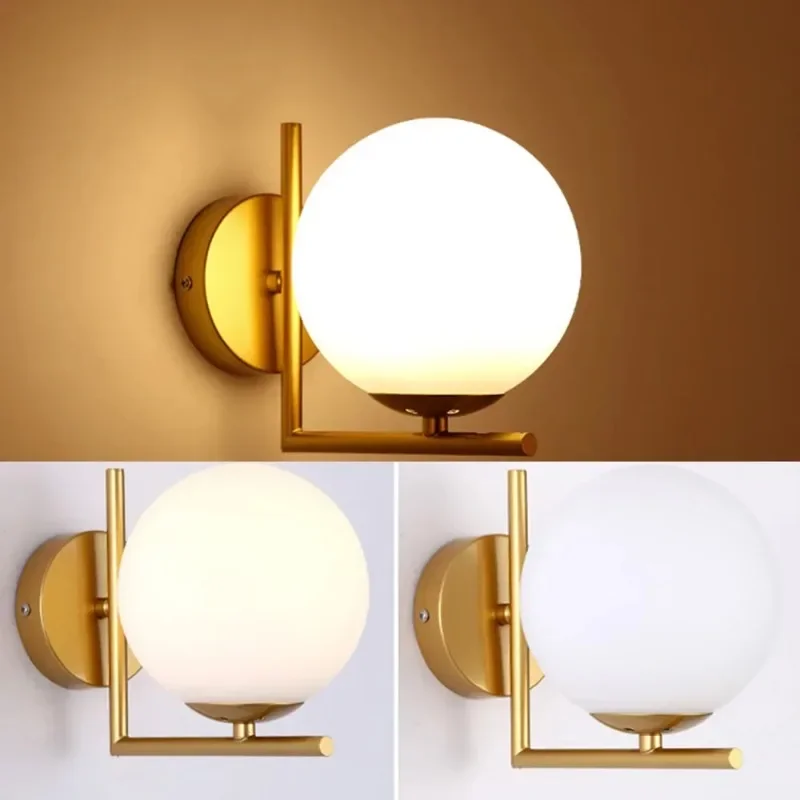 Glass ball LED indoor decorative wall light,glass ball indoor decorative wall light,used in bedrooms,living rooms,halls,corridor 6