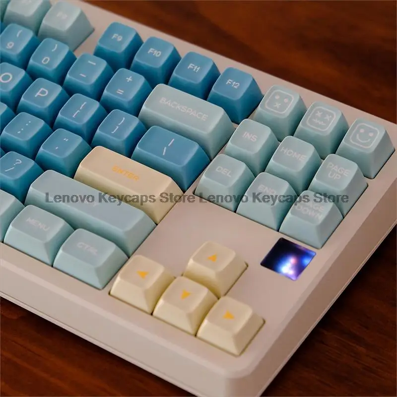 Keycap Pbt Personalizado para Teclado Mecânico Sea Salt Lemon Gmk Tiro Duplo SA Perfil Key Caps Cherry mx Switch 160 Chaves - Imagem 3
