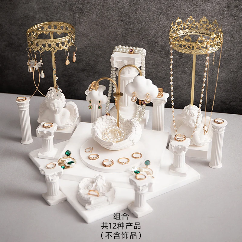 Jewelry display frame creative plaster trinket ring earrings necklace shelf collection frame jewelry display props shoot