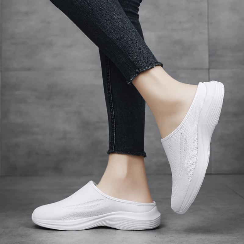 تنفس ضوء النساء البغال جديد غير رسمي نصف النعال في...