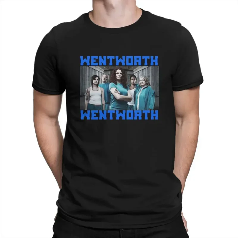 

Футболка мужская с коротким рукавом, хлопок, круглый вырез, Wentworth TV Drama