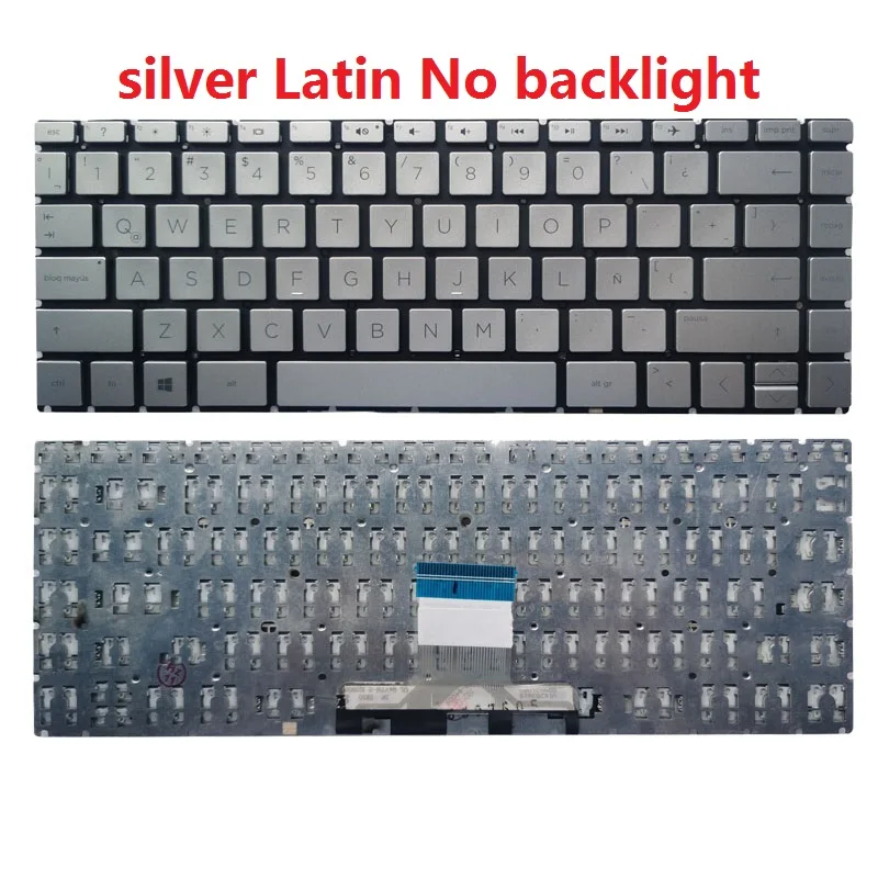 Tastiera SP/latin Per HP Pavilion X360 14-DV 14-DW 14M-DW 14T-DW 13-BB 14-DY 14m-dw1000 14M-DW0023DX TPN-I137 Q244 Q234 - Foto 9