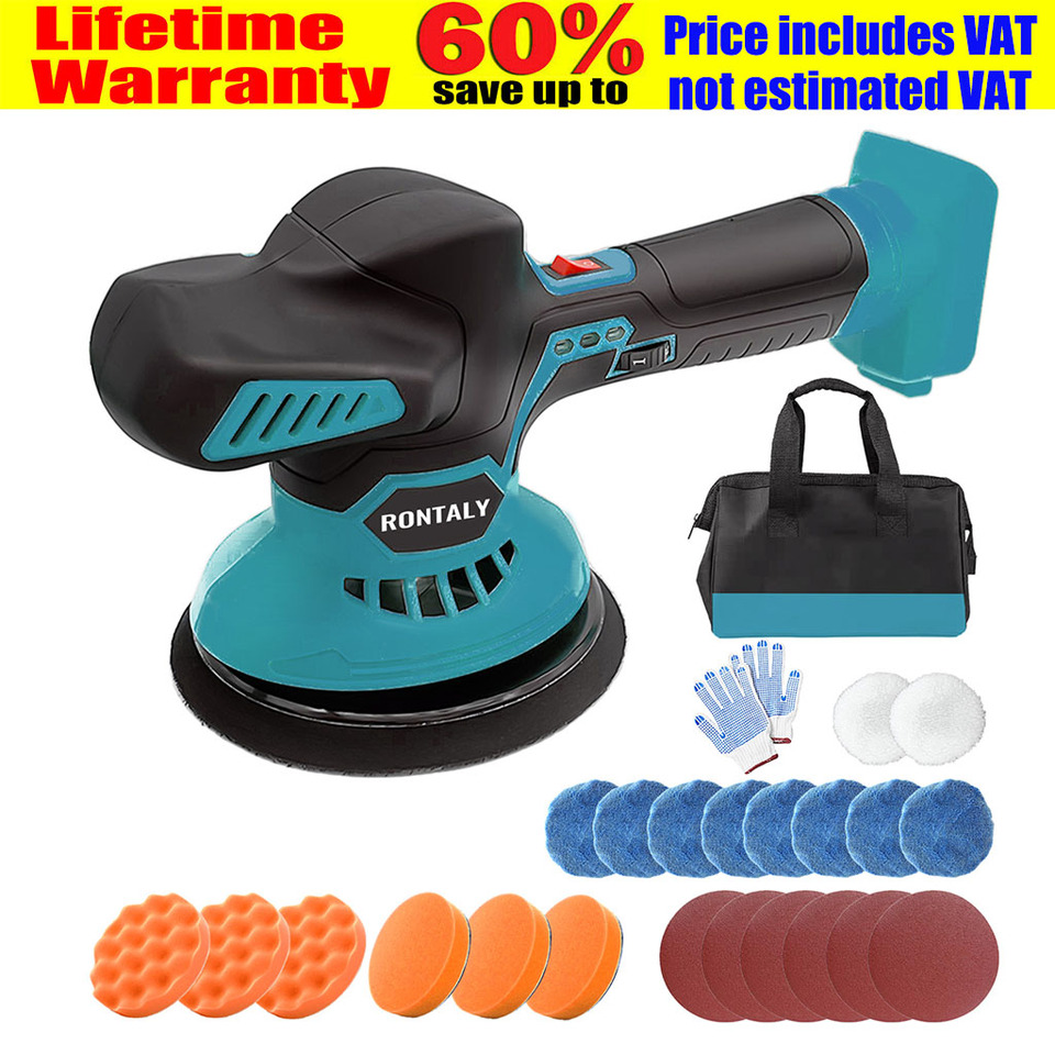 Cordless Car Polisher For Makita Battery Wireless Car Polishing Machine 6 Gears Electric Polish Machines Adjustment Power Tools