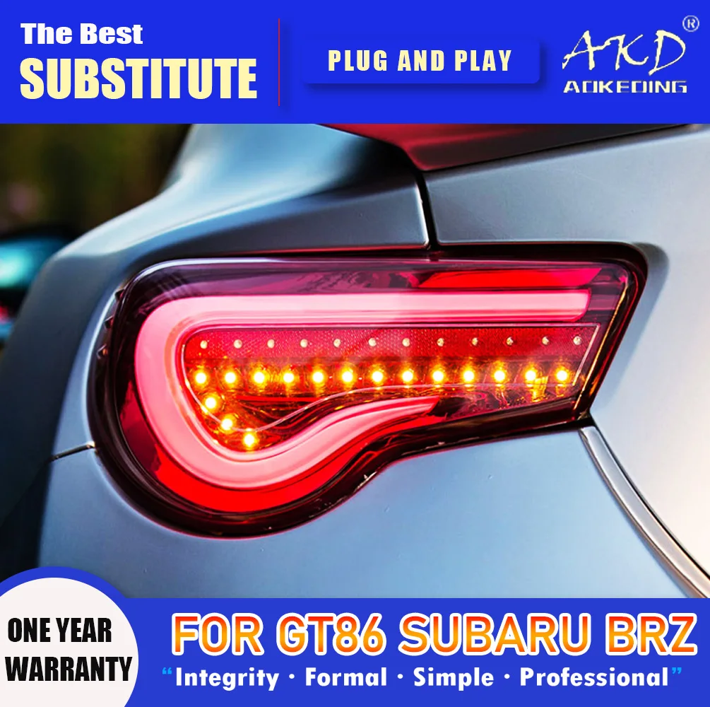 AKD Tail Lamp for Toyota GT86 LED Tail Light 2013 2019 Subaru BRZ FT86
