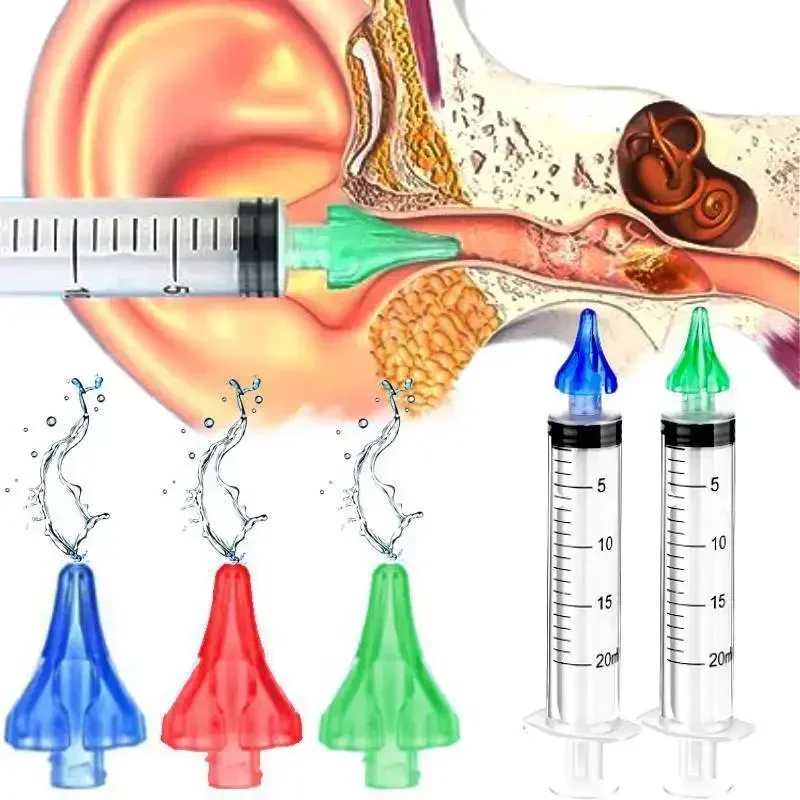 Ear Cleaner Irrigation Kit Ear Wax Removal Tool Water Washing Syringe Comfortable Unique 12/20ML Health Care 2