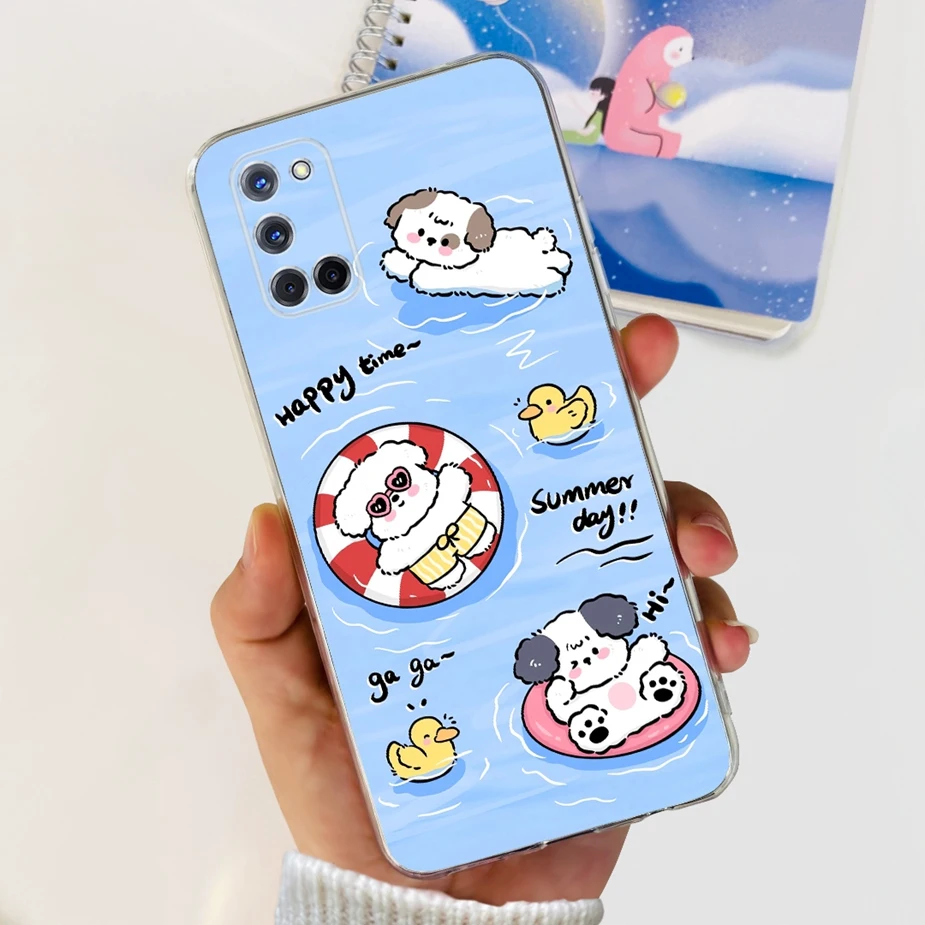 Cute Fashion Painted Clear Silicone Phone Case - Soft Protective Cover