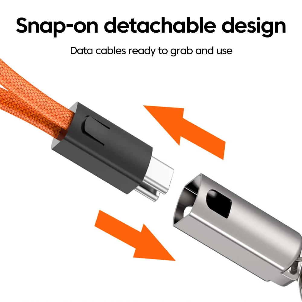 엘라우 키체인 데이터 케이블 PD240W USB C-USB C 고속 충전 케이블 브레이디드 와이어 아이폰 15 16 17 화웨이 노트북용