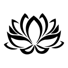 

LLY-2363 Creative Personality Beautiful Lotus Popular Car Stickers PVC Fashion Auto Window Bumper Waterproof Quality Decals