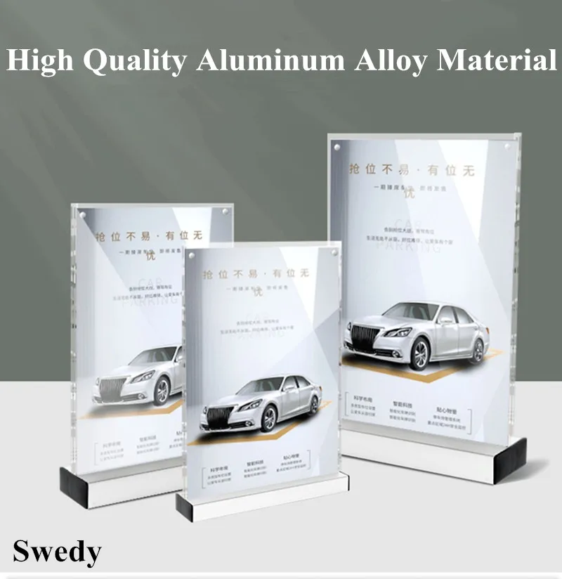 

A5 148x210mm Plastic Sign Holder Display Stand Table Acrylic Menu Poster Ad Frames Brochure Holder
