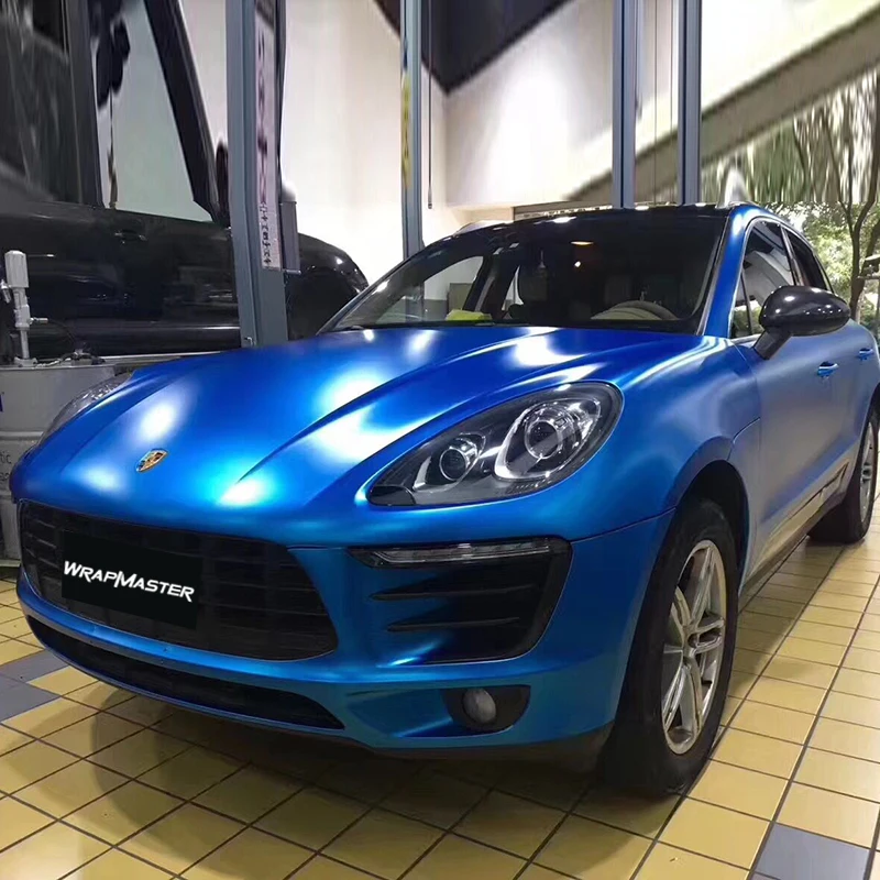 Involucri Per Veicoli In Vinile Adesivo Blu Mare Metallizzato Satinato Wrapmaster