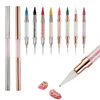 Wax Pencil for Rhinestones,Acrylic Handle Nail Art Rhinestone Applicator Double Head Dotting Pen Jewel Rhinestone Picker Tool 2
