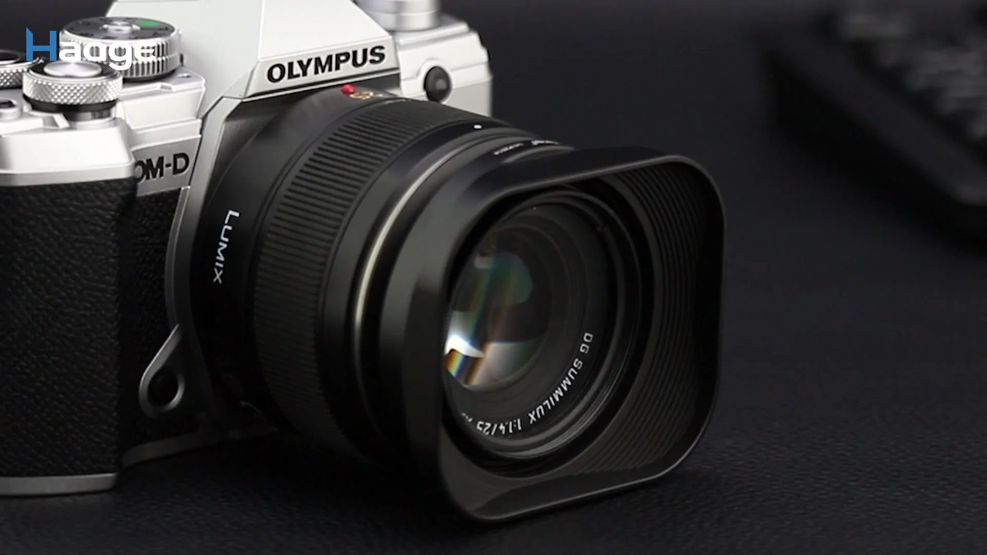 Haoge LH-P2514 スクエアメタルレンズフード パナソニック ライカ DG