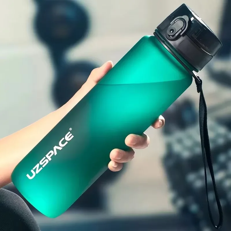 UZ Sports Water Bottle BPA Free Portable Leakproof 500/1000ML for Camping Gym School