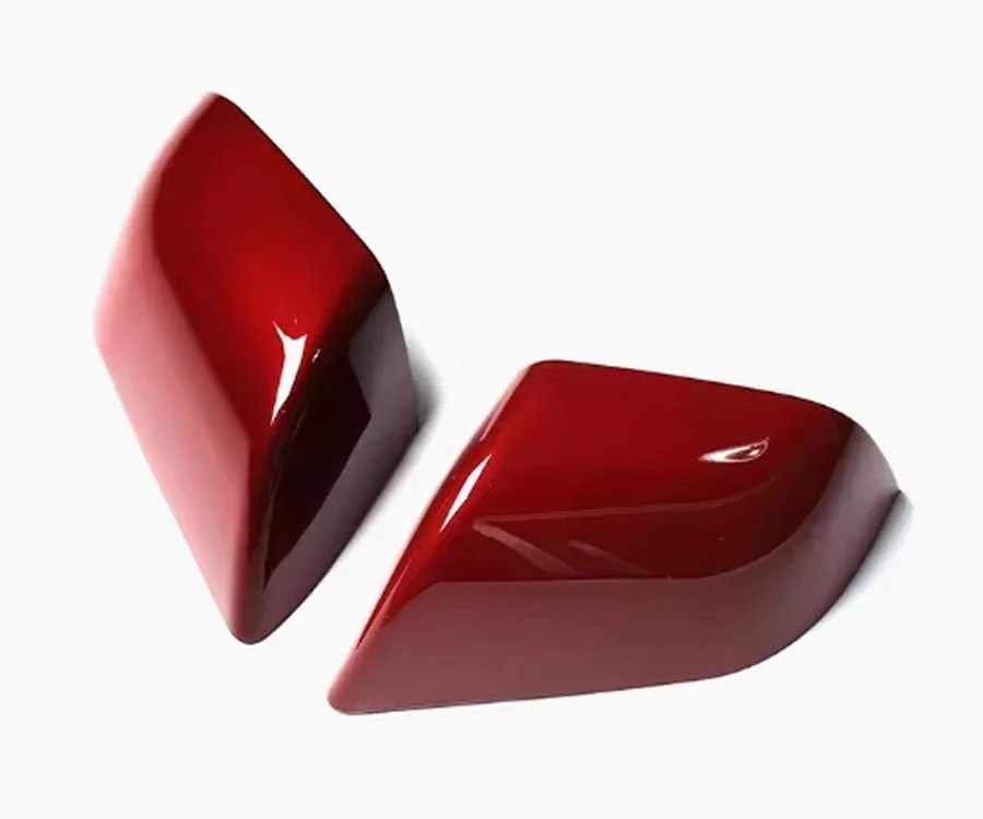 테슬라 모델 3/모델 Y 교체 자동차 액세서리 후면보기 미러 쉘 캡 하우징 윙 도어 사이드 미러 커버 1 쌍