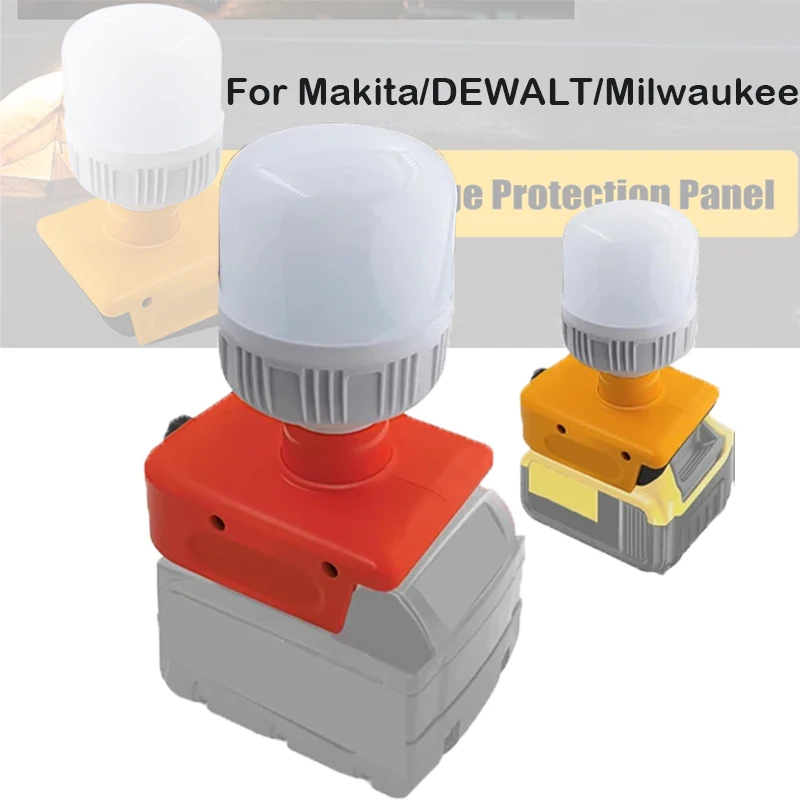

Портативная лампочка 12 Вт, рабочая лампочка, лампочка для Makita/DEWALT/Milwaukee Power Tools, уличное освещение с литиевым аккумулятором 18 в