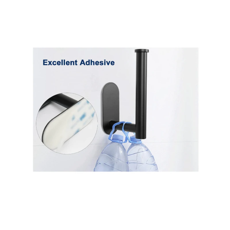 Description Picture 6 of itemNo Punching Wall Mounted Toilet Paper Holder Rustproof Anticorrosion Stainless Steel Bathroom Kitchen Roll Paper Toilet Holder