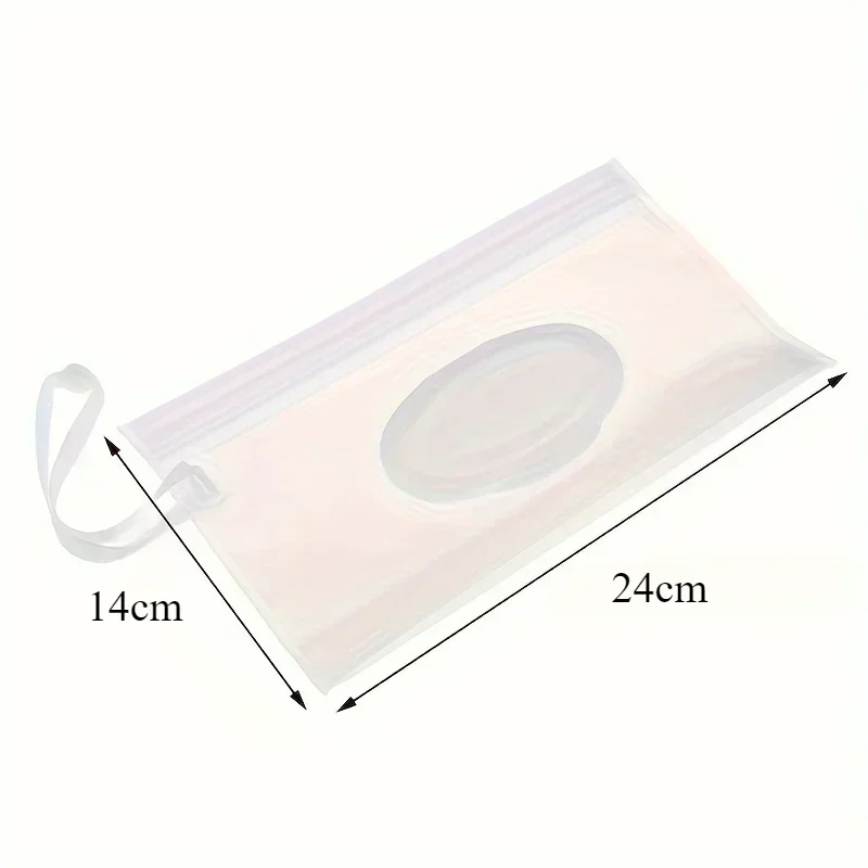 1pc Portable Baby Wet Wipe Bag Lightweight Tissue Dispenser Family Essential for Travel and Home Durable Tissue Pouch Organizer 5