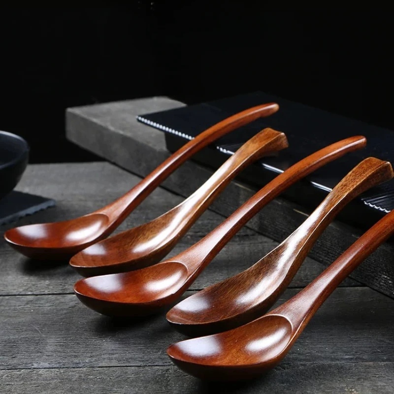 ملاعق خشبية بمقبض طويل ، ملاعق حساء بمقبض قصير ، أواني مطبخ يابانية ، ملاعق طبخ كورية ، رامين وندلز