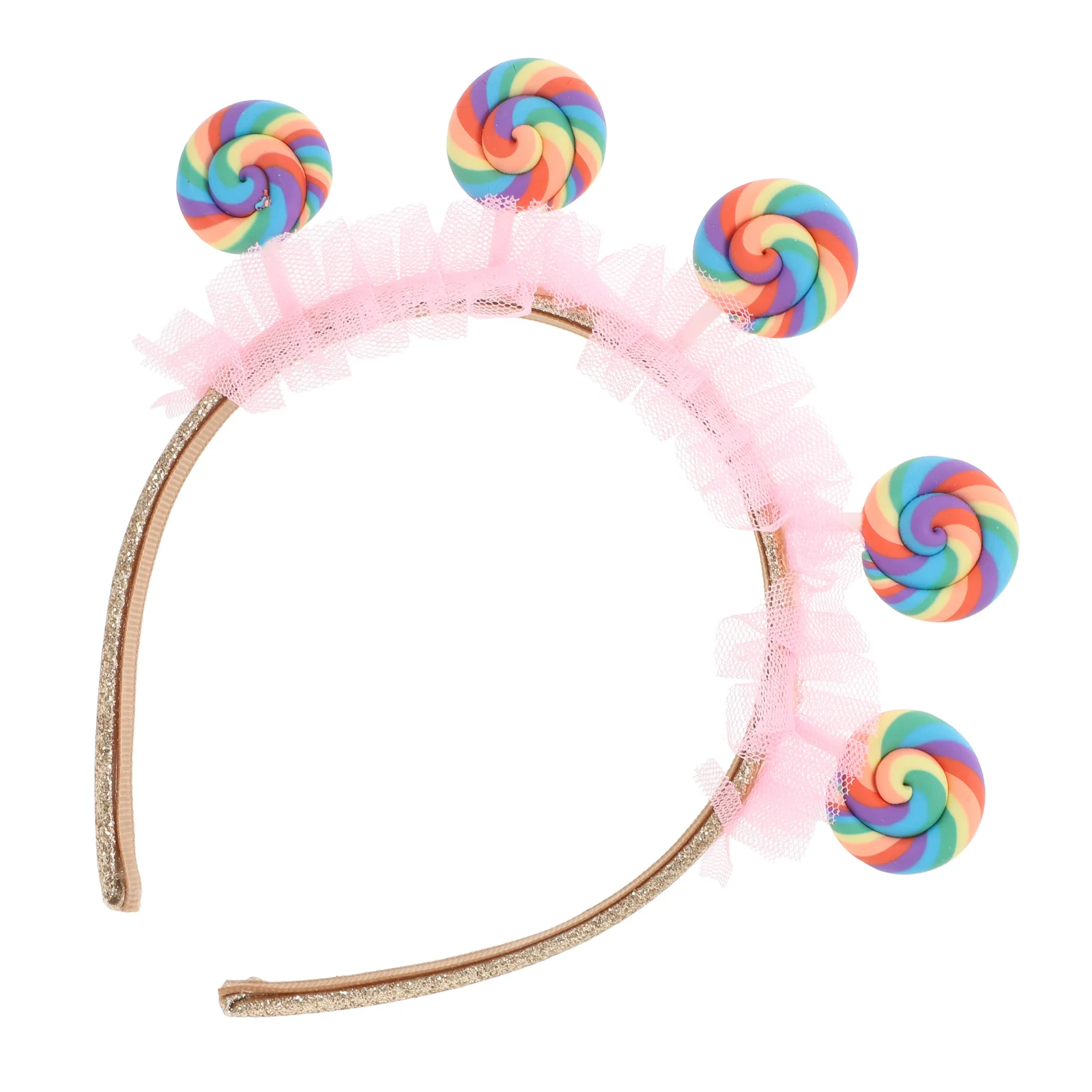 Lollipop Headband Lollipops Party Hair Accessories Costume Fabric Creative Child 5