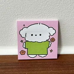 Whimsical Sticky Notes - Adorable Decorative Stationery (Curly dogs)