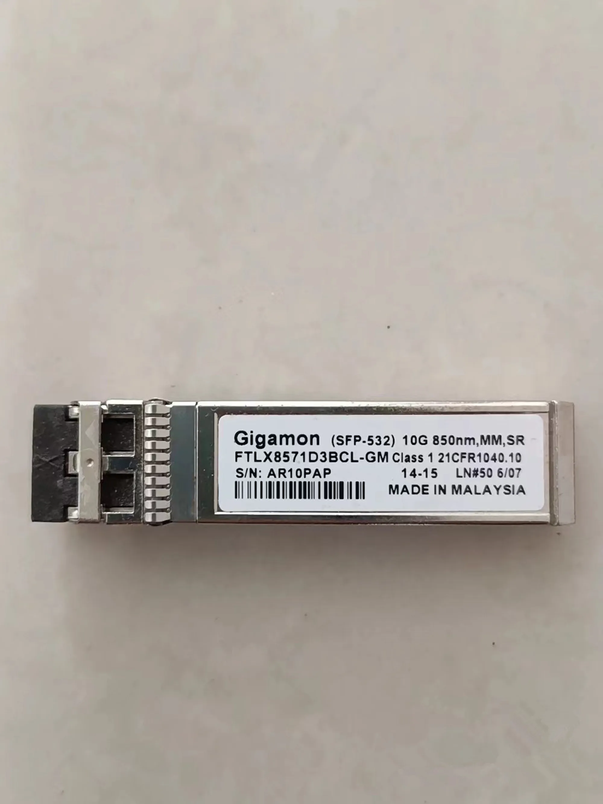 Modulo Ottico In Fibra Gigamon 10G Ftlx8571D3Bcl-Gm Sfp-532 10G 850Nm Mm Sr Gigamon 10Gb Switch Ricetrasmettitore Sfp