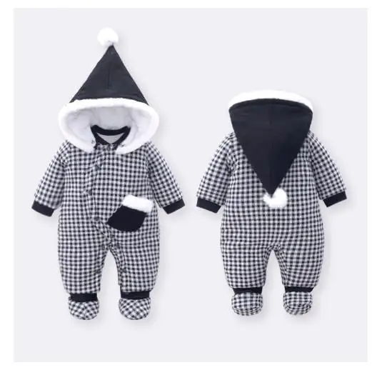 Little monkey's soft cartoon one-piece cotton-padded jacket