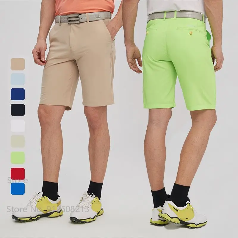 

Oclunlc Summer Golf Shorts for Men Elastic Breathable Golf Shorts Male Casual Cooling Bottoms Dry Fit Sports Trousers 2XS-3XL