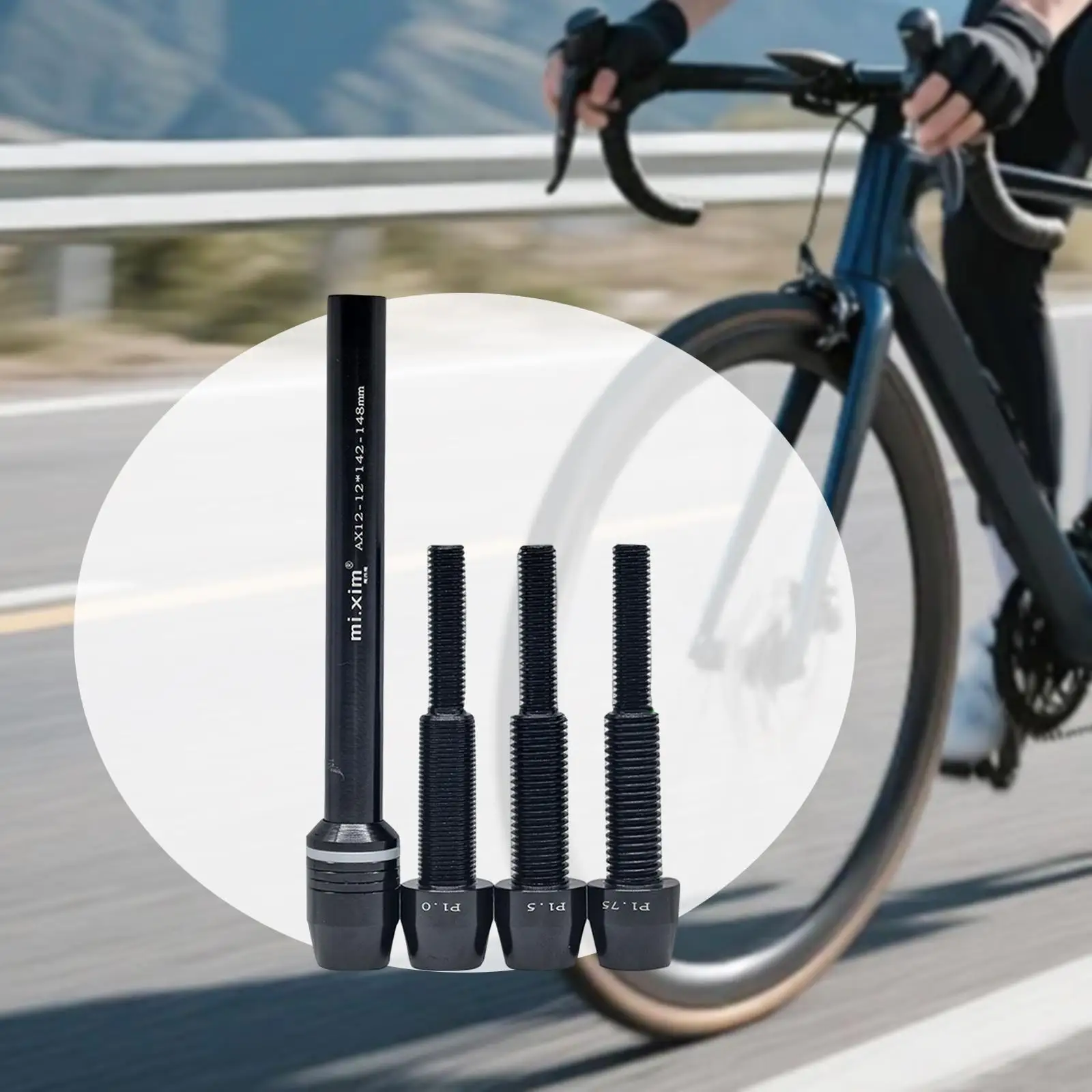 Bike thru Axle Adapter Spare Parts Replacement Quick Release Train Shaft Bike Train thru Axles for