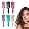 Curl Define Styling Brush Hollow Out Detangling Hair Brush Tangled Wet Curly Hair Comb Shaping Curls Barber Hairdressing Tools
